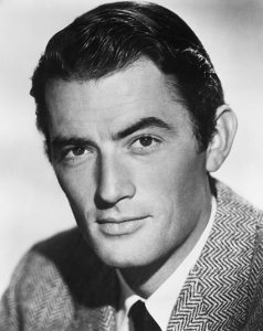 Uomo elegante Gregory Peck 